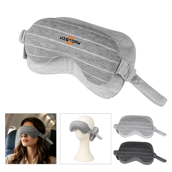 2 In 1 Travel U Shaped Neck Pillow W/ Eye Mask