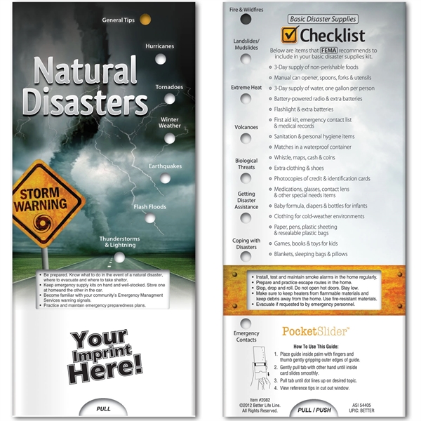 Pocket Slider™ - Natural Disasters