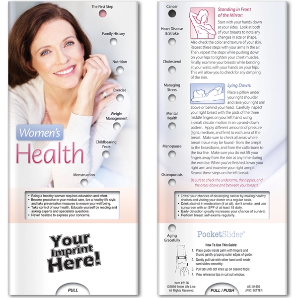 Custom Pocket Slider™ - Women's Health