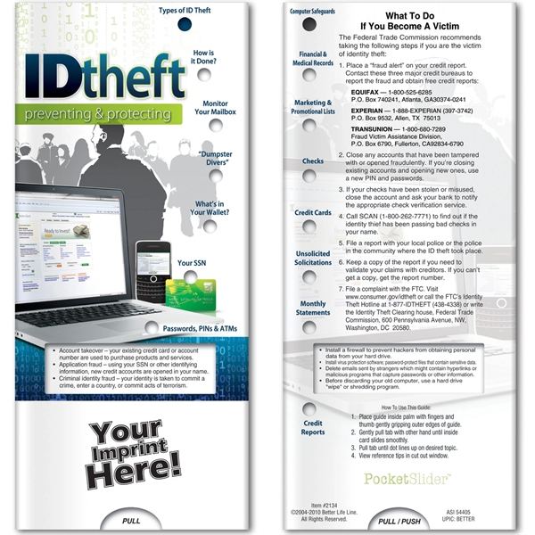 Pocket Slider™ - Identity Theft