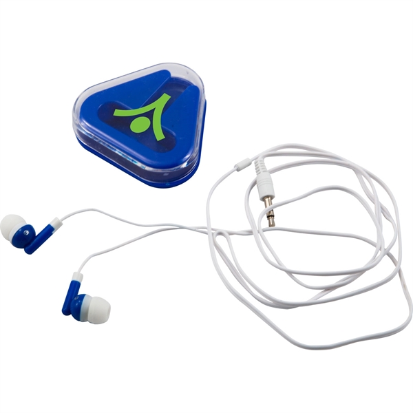 Ear Buds in Triangular Case - Ear Buds in Triangular Case - Image 0 of 2