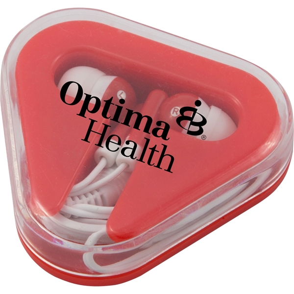 Ear Buds in Triangular Case - Ear Buds in Triangular Case - Image 1 of 2