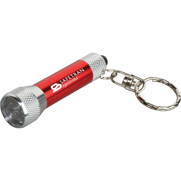 Homestead Metal Flashlight with Key Tag