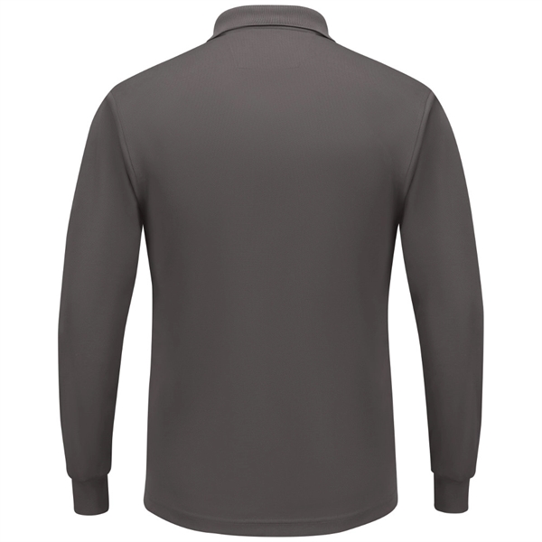 Red Kap® Men's Long Sleeve Solid Performance Polo Shirt - Red Kap® Men's Long Sleeve Solid Performance Polo Shirt - Image 3 of 7