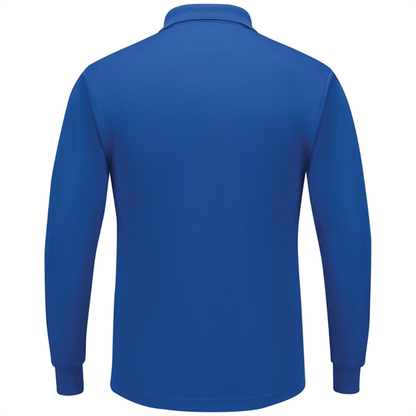 Red Kap® Men's Long Sleeve Solid Performance Polo Shirt - Red Kap® Men's Long Sleeve Solid Performance Polo Shirt - Image 7 of 7