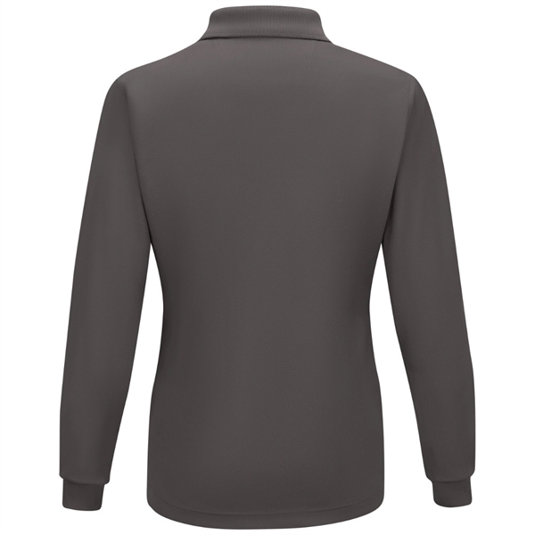 Red Kap® Women's Long Sleeve Performance Polo Shirt - Red Kap® Women's Long Sleeve Performance Polo Shirt - Image 3 of 7