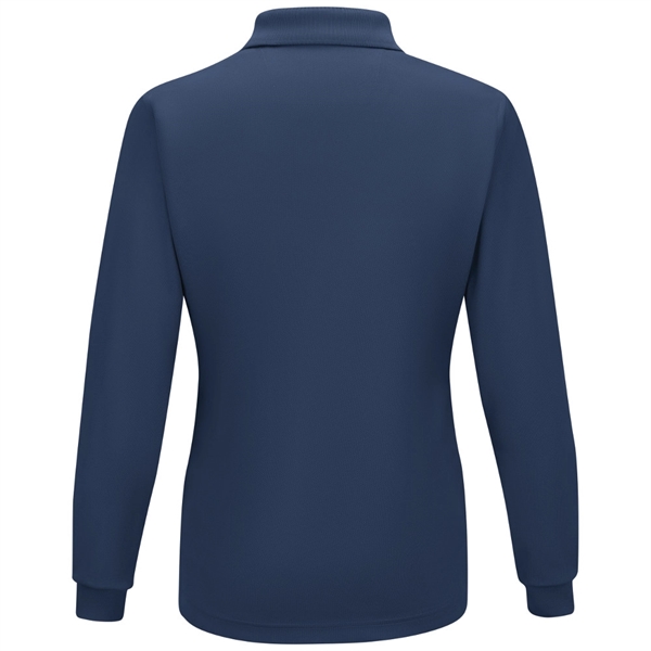 Red Kap® Women's Long Sleeve Performance Polo Shirt - Red Kap® Women's Long Sleeve Performance Polo Shirt - Image 5 of 7