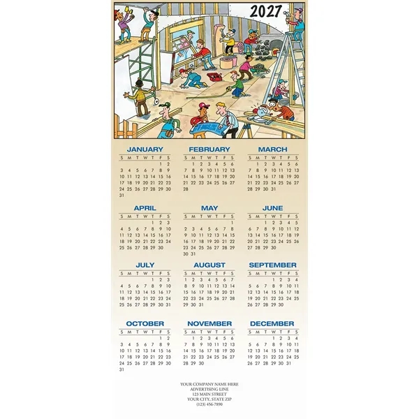 This New House Contractor & Builder Calendar Cards