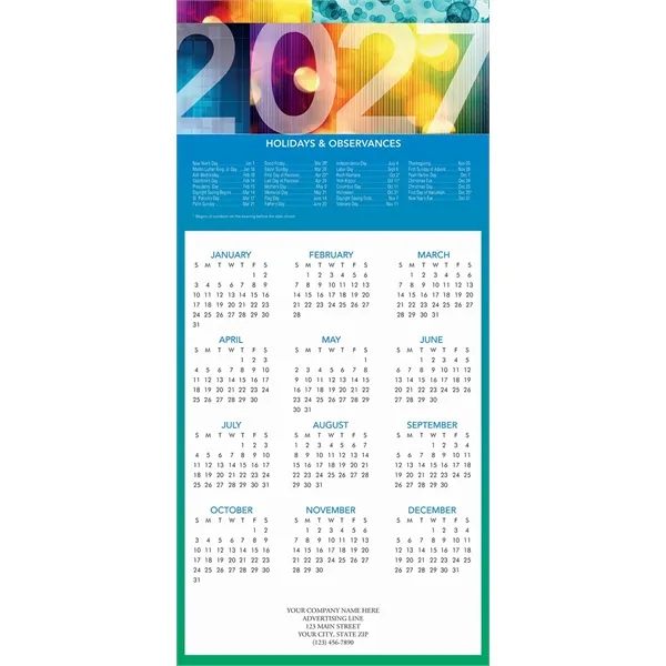 Bold Year Calendar Cards