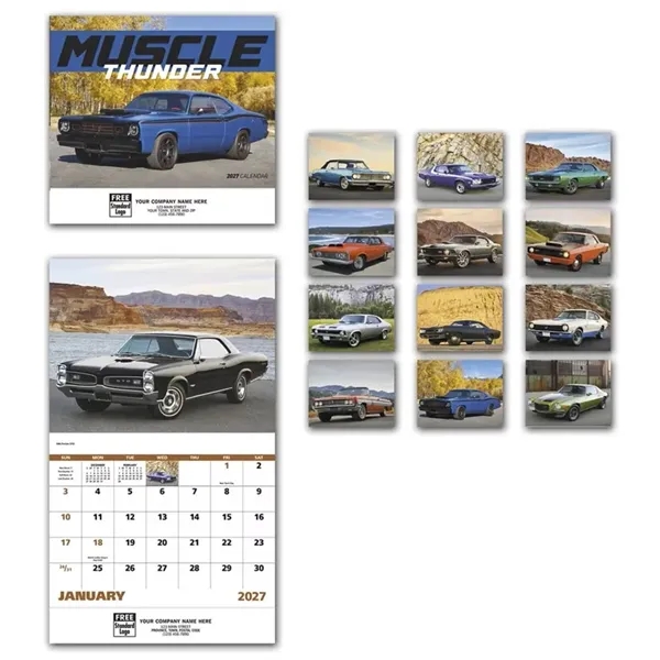 Calendars - Wall, Muscle Thunder Cars