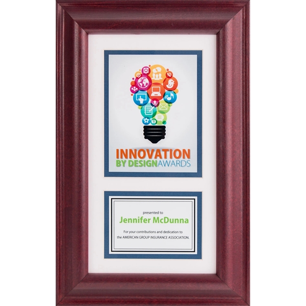 Rosewood Framed Award