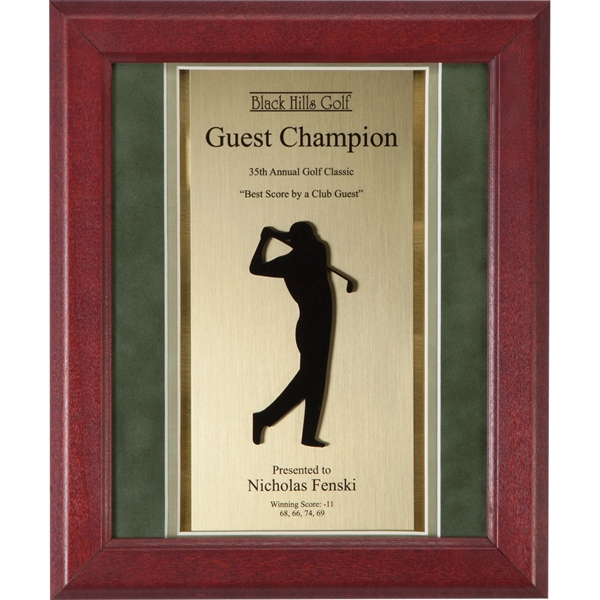 Framed Golf Award