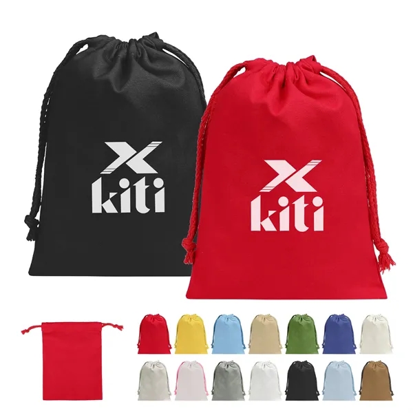 8Oz Cotton Canvas Drawstring Bag Small Gift Pouch 7"x10"