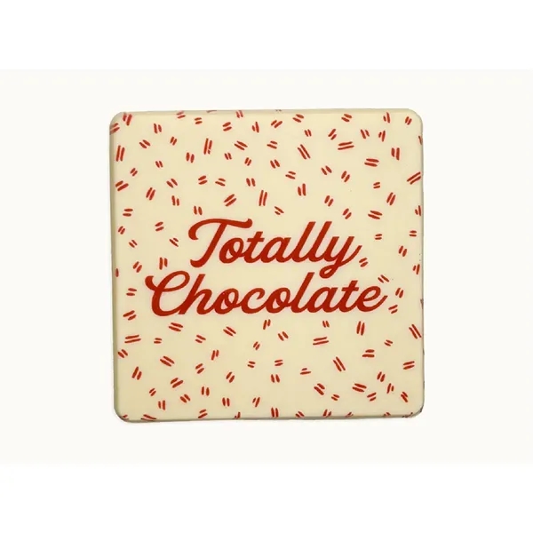 4"x4" Full Color White Chocolate w/ Classic Custom Packaging