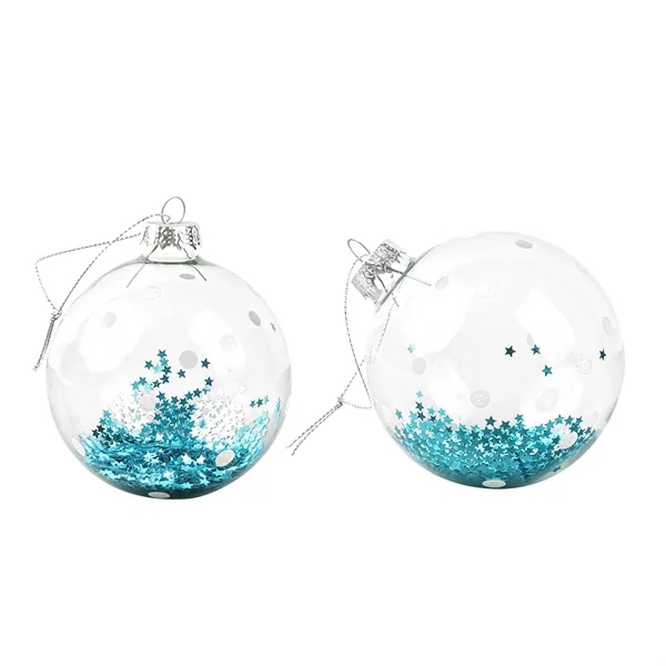 Full Color Glass Christmas Ball Ornament Holiday Decor