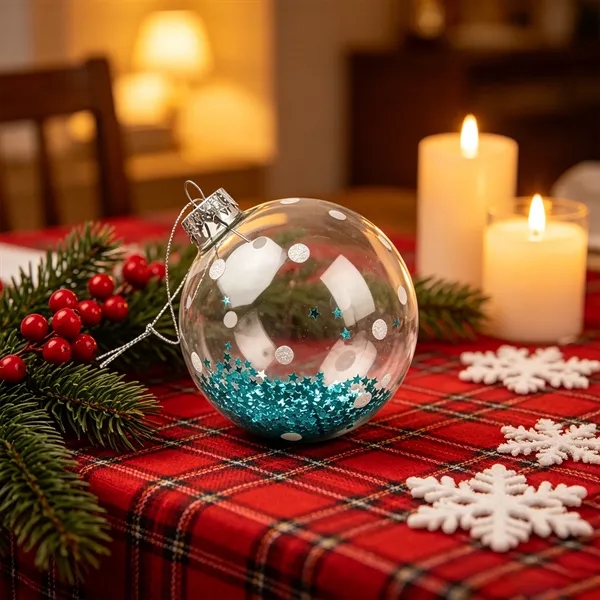 Full Color Glass Christmas Ball Ornament Holiday Decor