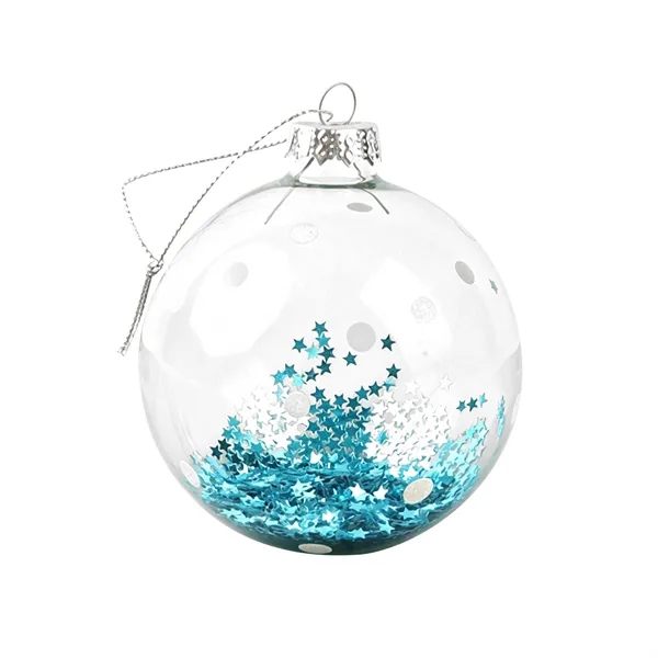 Full Color Glass Christmas Ball Ornament Holiday Decor