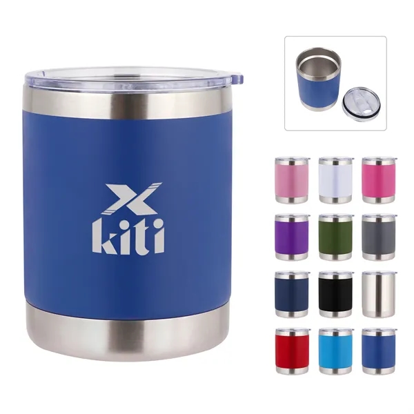 10Oz Double Wall Insulated Travel Coffee Mug W/ Lid