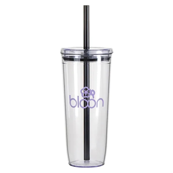 Custom Norris 20 oz Recycled Acrylic Straw Tumbler