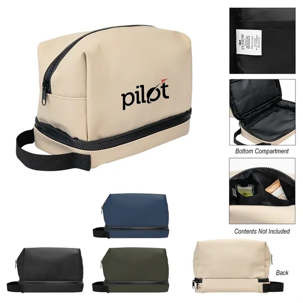 Hudson rPET Leatherette Toiletry Bag