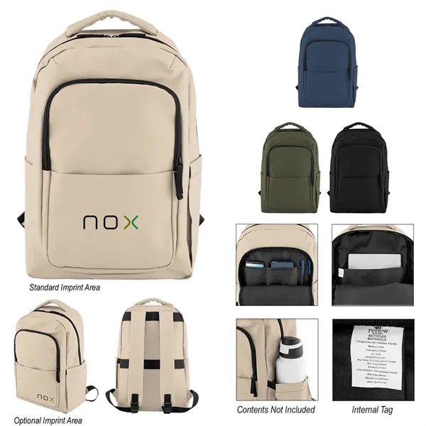 Hudson Leatherette Laptop Backpack