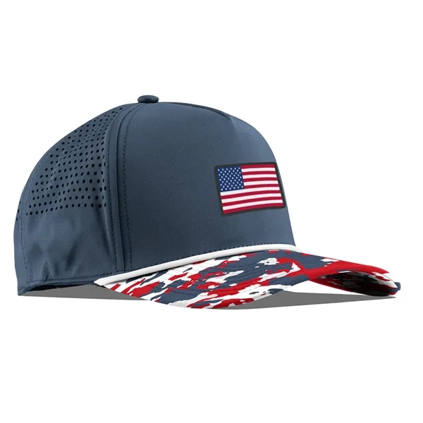 Branded Bills 545 Bare Curved USA Camo Rope Cap