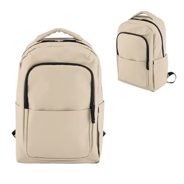 Custom Hudson Leatherette Laptop Backpack