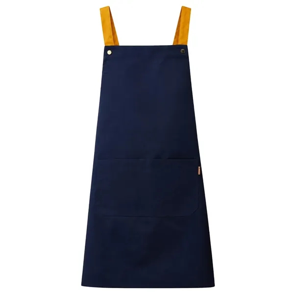14 oz. Canvas Kitchen Apron w/ Brown shoulder Strap