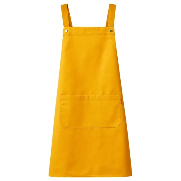14 oz. Canvas Kitchen Apron w/ Brown shoulder Strap