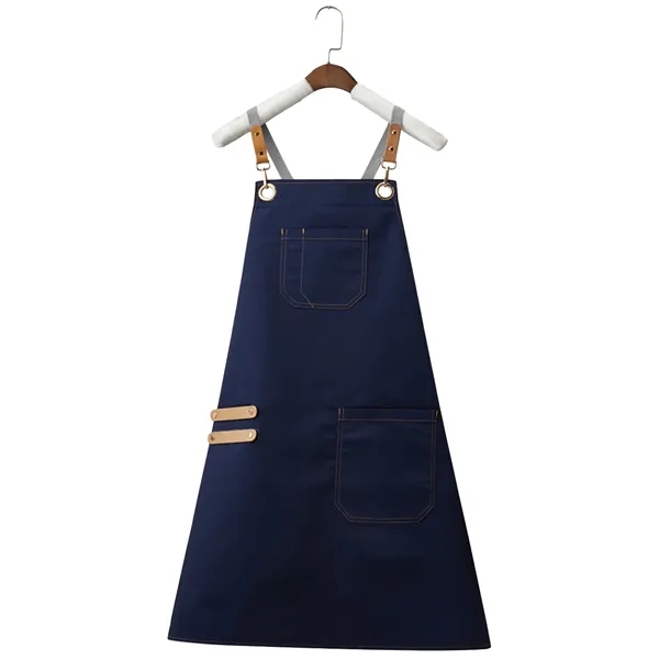 14 oz Canvas Kitchen Apron w/ Detachable Strap & Pockets