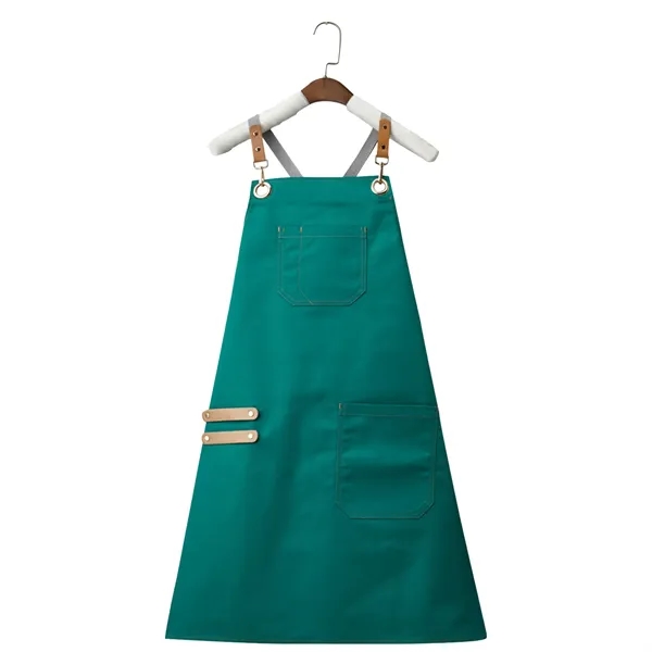 14 oz Canvas Kitchen Apron w/ Detachable Strap & Pockets