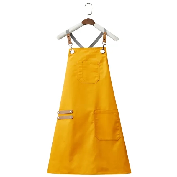 14 oz Canvas Kitchen Apron w/ Detachable Strap & Pockets