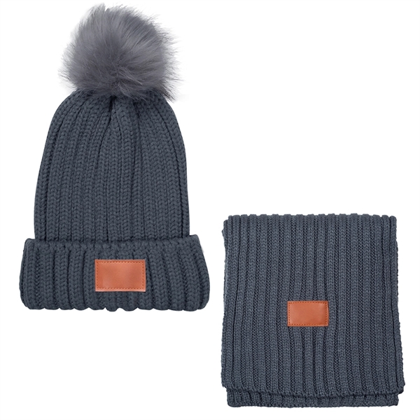 Leeman Ribbed Knit Winter Duo - Leeman Ribbed Knit Winter Duo - Image 3 of 4