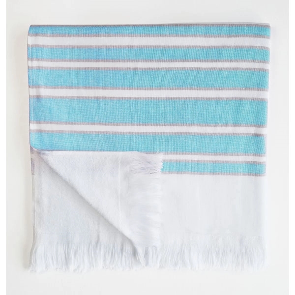 36x70 Turkish Beach Towel With Fringes - 36x70 Turkish Beach Towel With Fringes - Image 5 of 32