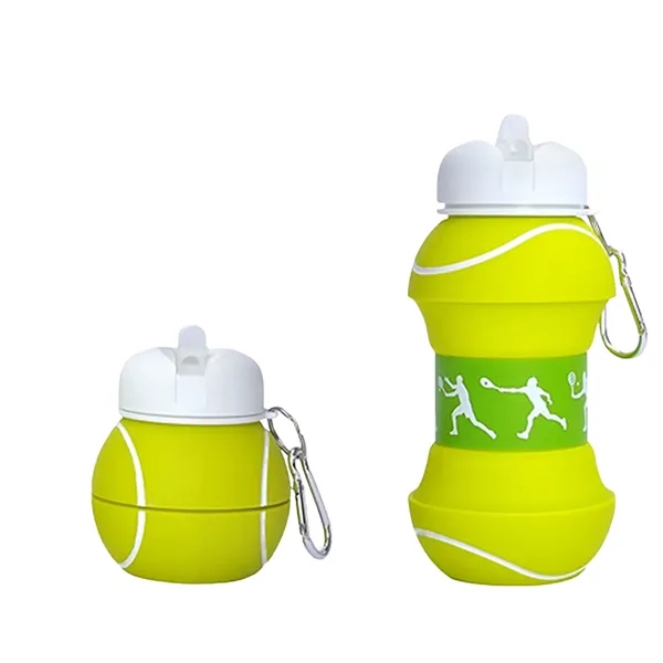 Collapsible Silicone Sports Ball Shaped Bottle