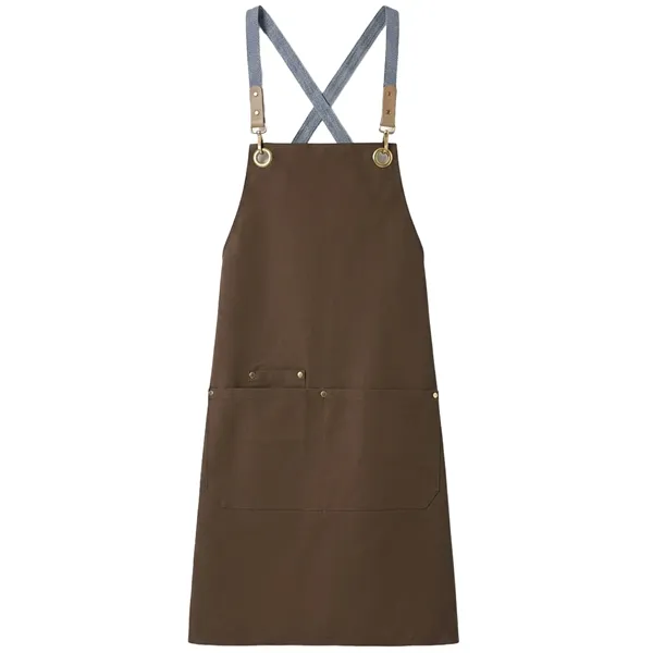 100% Cotton Canvas Kitchen Aprons w/ Detachable cross straps