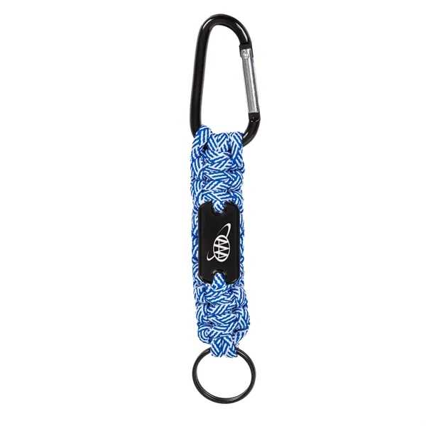 Carabiner Box Knot Braided Key Chain with Keyring