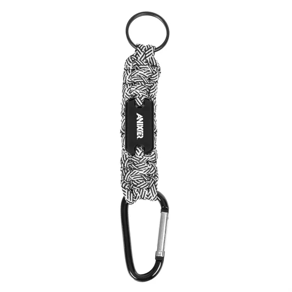 Carabiner Box Knot Braided Key Chain with Keyring