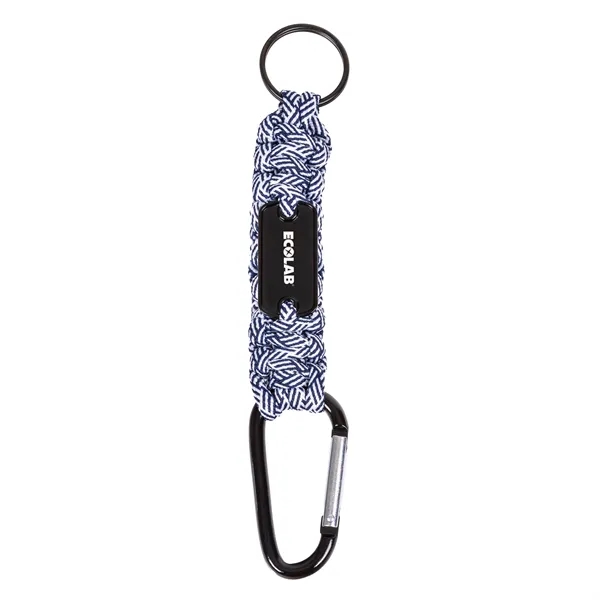 Carabiner Box Knot Braided Key Chain with Keyring
