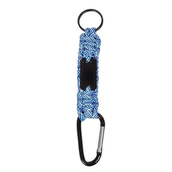 Carabiner Box Knot Braided Key Chain with Keyring
