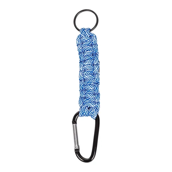 Carabiner Box Knot Braided Key Chain with Keyring