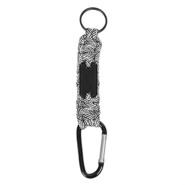 Carabiner Box Knot Braided Key Chain with Keyring