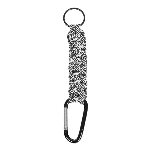 Carabiner Box Knot Braided Key Chain with Keyring