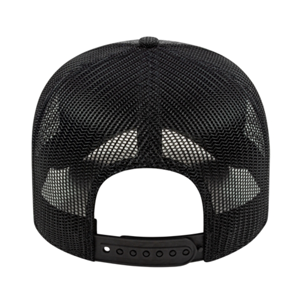 Five Panel Poly-Rayon with Mesh Back Cap - Five Panel Poly-Rayon with Mesh Back Cap - Image 1 of 2