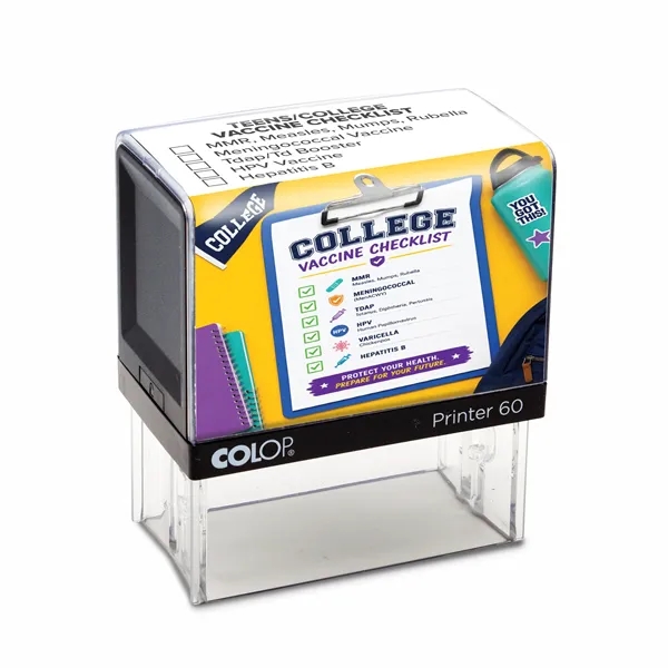 COLOP Printer 60F Self-Inking Rubber Stamp