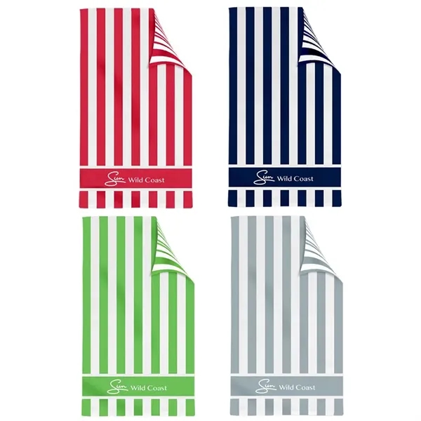 Double Sided Cabana Stripe Beach Towel