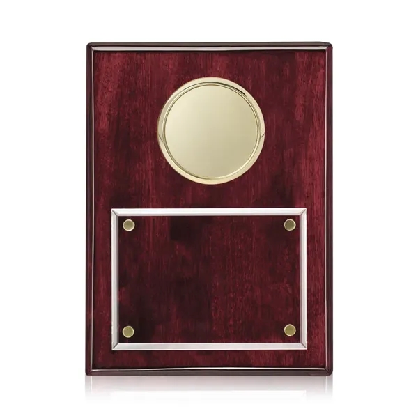 Jansenn Plaque - Rosewood/Gold