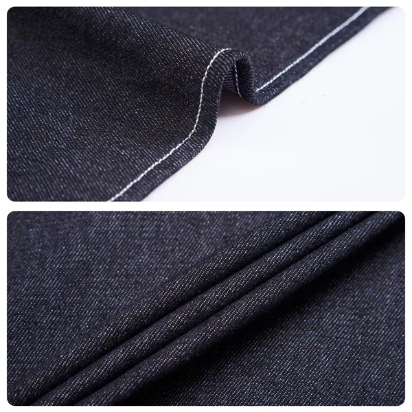 Cotton Denim Kitchen Aprons w/ Cross Strap & 3 pockets