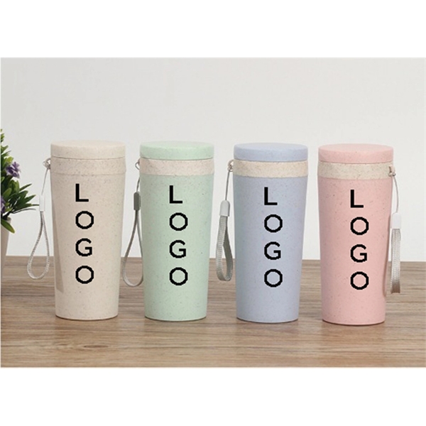 Wheat Straw Mug Double Layer Thermos Cup - Wheat Straw Mug Double Layer Thermos Cup - Image 2 of 2