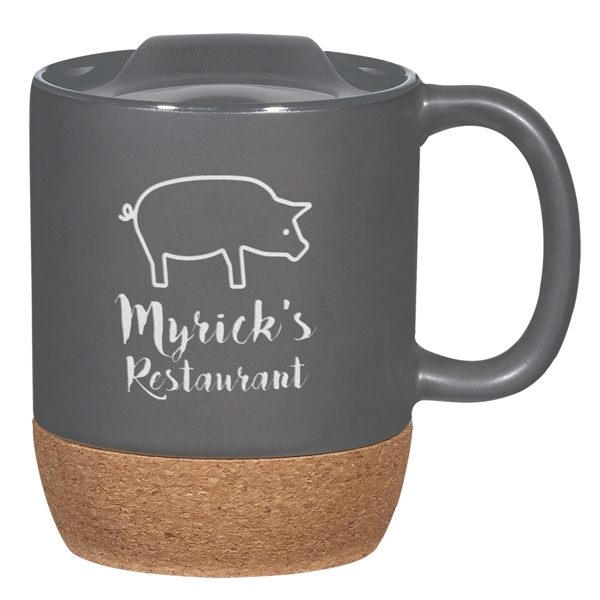 14 Oz. Cork Base Ceramic Mug - 14 Oz. Cork Base Ceramic Mug - Image 8 of 20